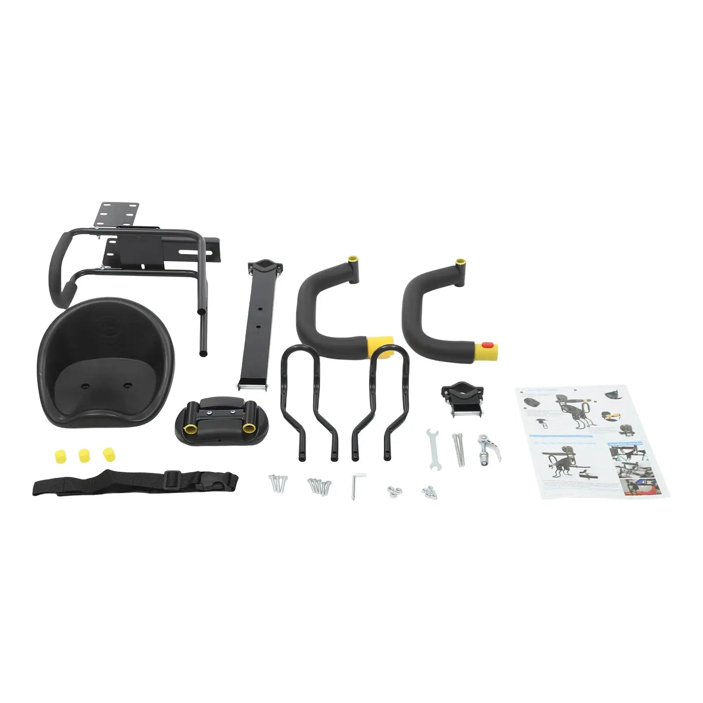 Quick-Release Front-Mounted Child Bike Seat, Padded Carrier for Toddlers