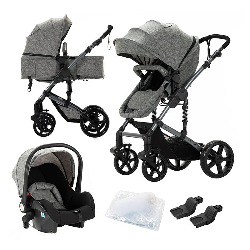 Multifunctional Baby Stroller 3-in-1 | Car Seat & Carrycot Combo