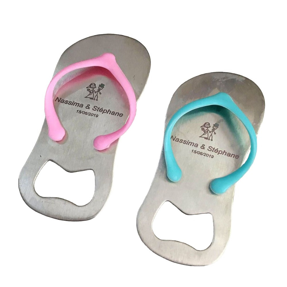 Ouvre Bouteille personnalisee en Forme de sandale 50pcs Tescadeaux