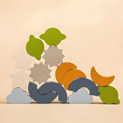 Wooden Rocket Activity Toy – Montessori Space Adventure Playset