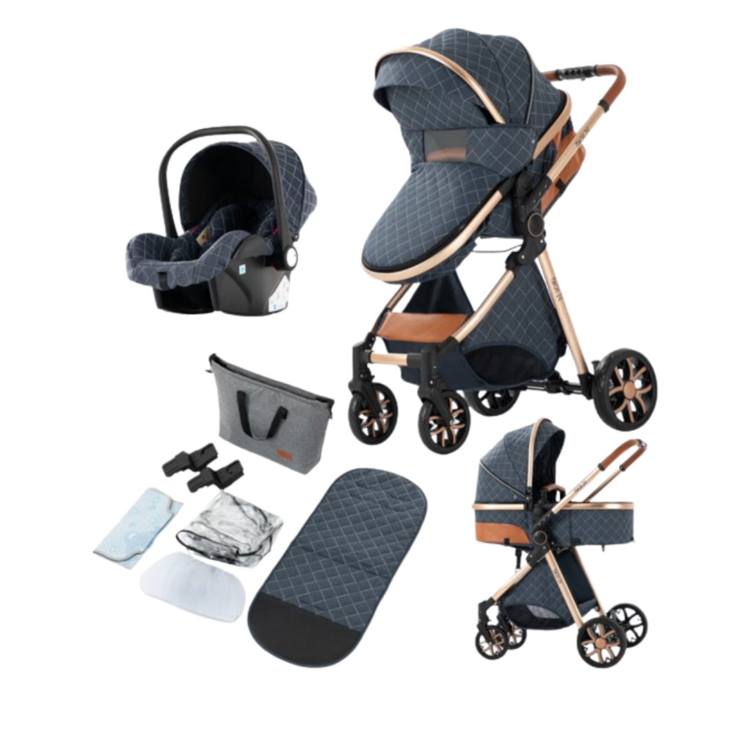 3 in 1 Baby Stroller with Infant Car Seat Base