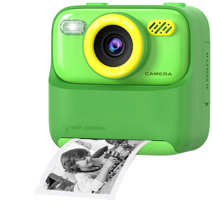 Kids Instant Print Digital Camera – 1080P HD Dual-Lens Selfie Camera with 32GB Card