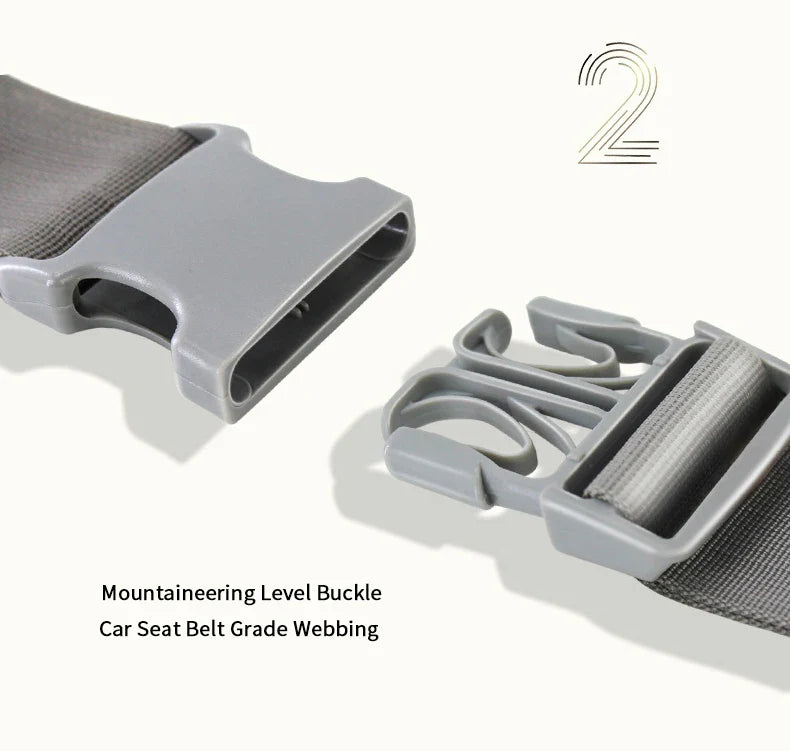 Breathable Ergonomic Baby Carrier – Front-Facing Kangaroo Hipseat