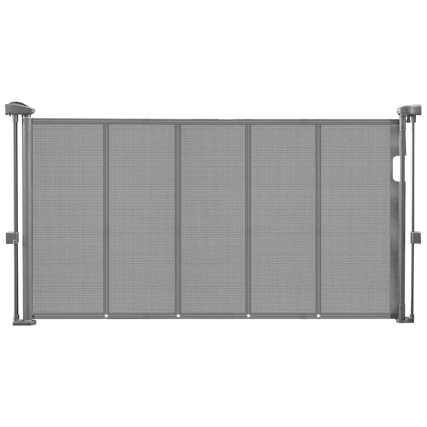 Retractable Safety Gate - Transparent Mesh Gate for Stairs, Babies & Pets