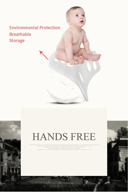 Breathable Ergonomic Baby Carrier – Front-Facing Kangaroo Hipseat