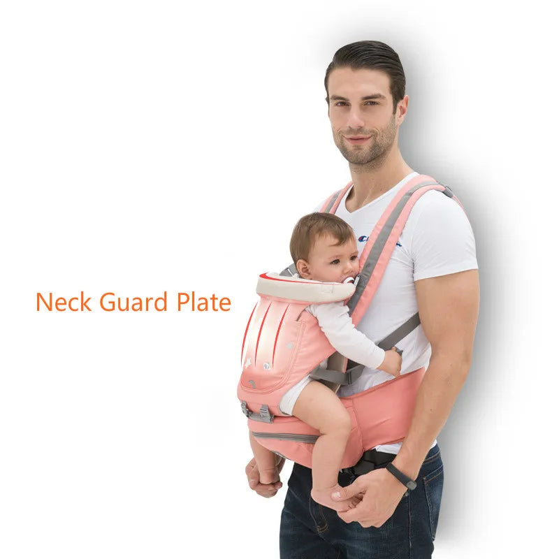 Breathable Ergonomic Baby Carrier – Front-Facing Kangaroo Hipseat