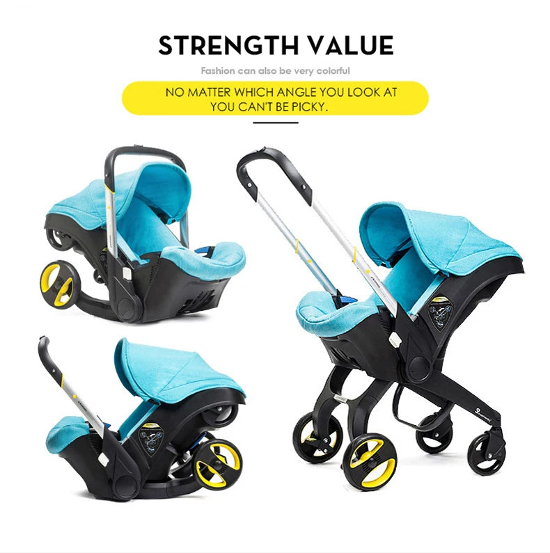 2 in 1 Convertible Car Seat & Stroller - Baby Travel System