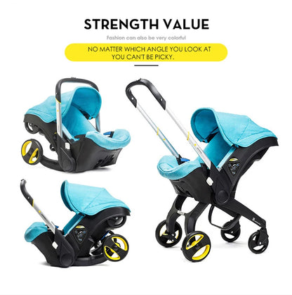 2 in 1 Convertible Car Seat & Stroller - Baby Travel System