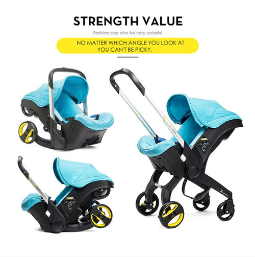 2 in 1 Convertible Car Seat & Stroller - Baby Travel System