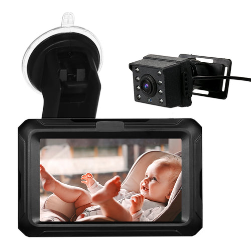 Rear View Monitor 4.3'' IPS Screen Baby Car Mirror 1080P