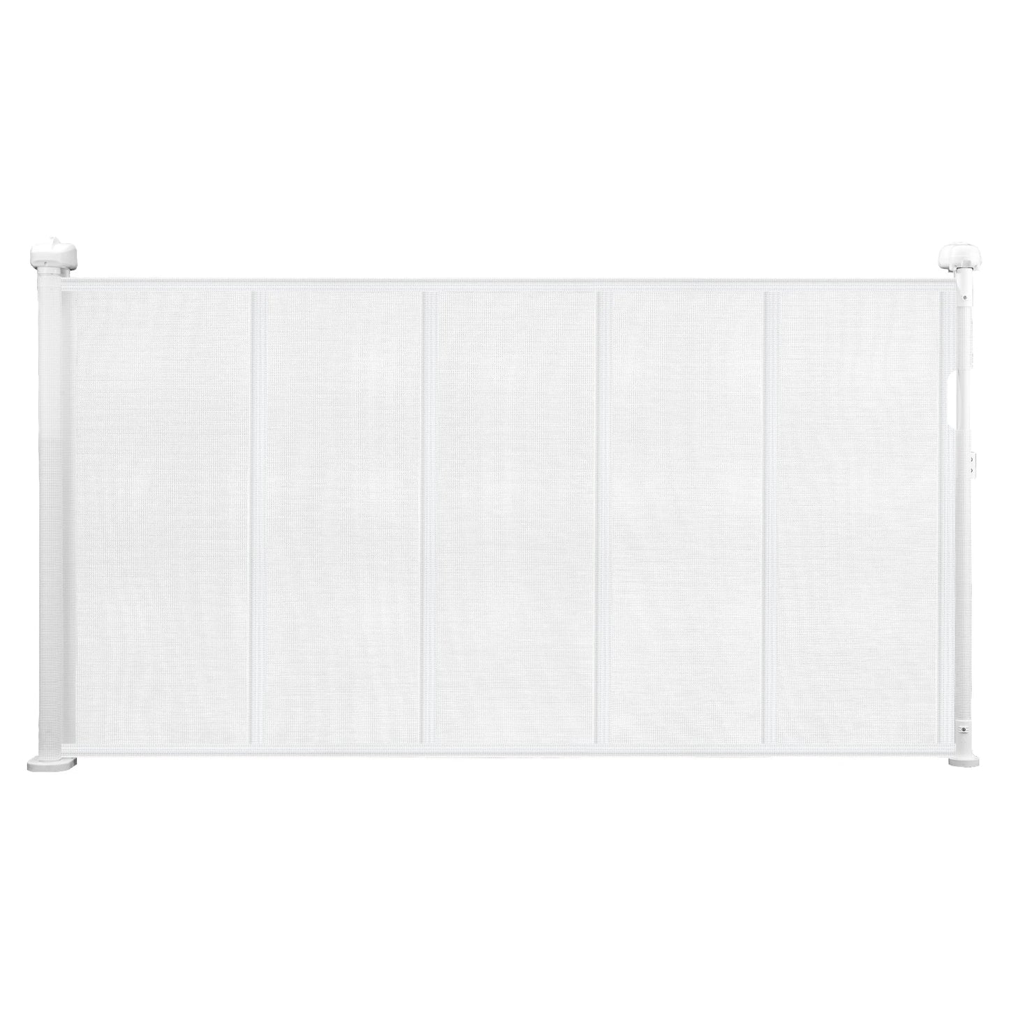 Retractable Safety Gate - Transparent Mesh Gate for Stairs, Babies & Pets