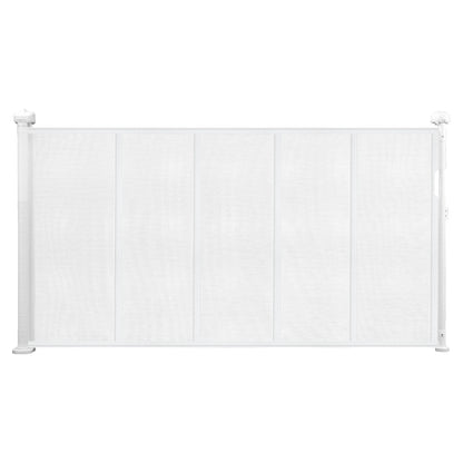 Retractable Safety Gate - Transparent Mesh Gate for Stairs, Babies & Pets