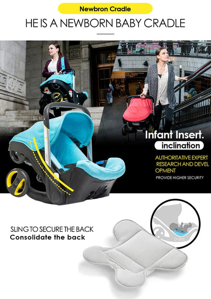 2 in 1 Convertible Car Seat & Stroller - Baby Travel System