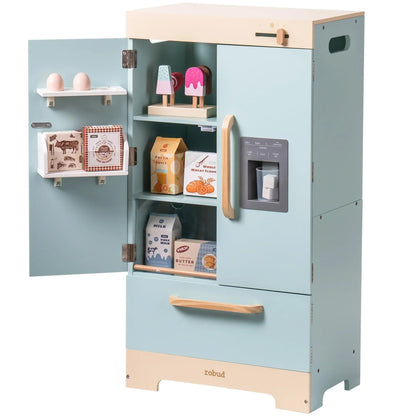 Wooden Play Fridge Freezer Set for Kids