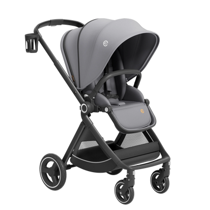 Luxury Reversible Baby Stroller - Compact Fold, Newborn Ready, All-Terrain