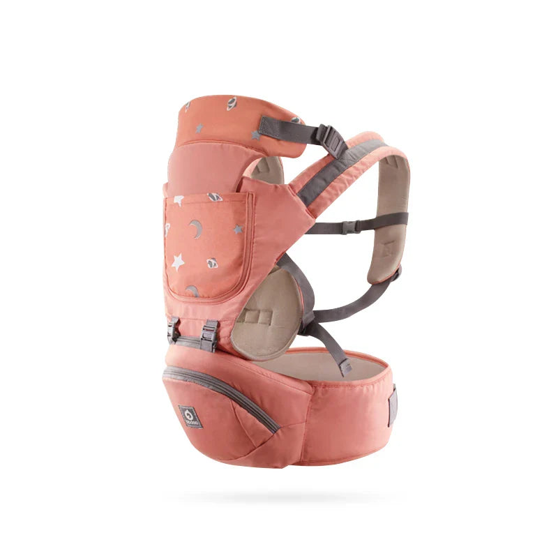 Breathable Ergonomic Baby Carrier – Front-Facing Kangaroo Hipseat