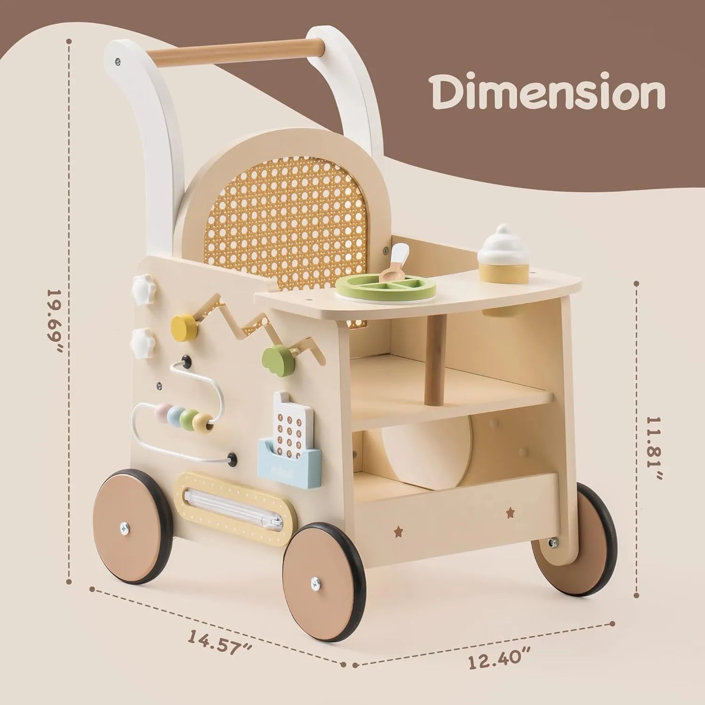 Wooden Baby Push Walker