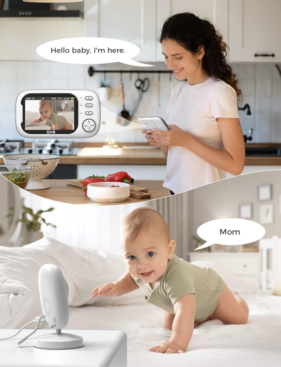 Best Video Baby Monitor – 3.5” LCD, 2 Cameras, Night Vision & Two-Way Audio