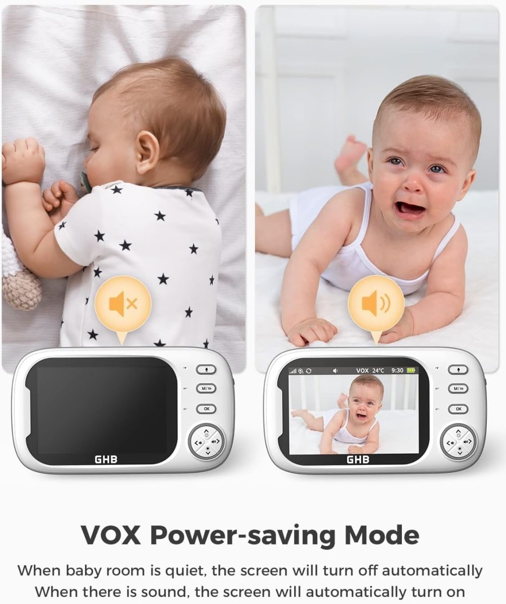 Best Video Baby Monitor – 3.5” LCD, 2 Cameras, Night Vision & Two-Way Audio