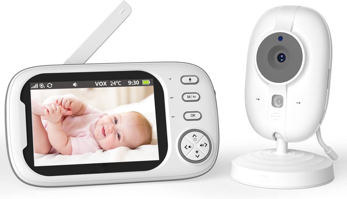 Best Video Baby Monitor – 3.5” LCD, 2 Cameras, Night Vision & Two-Way Audio