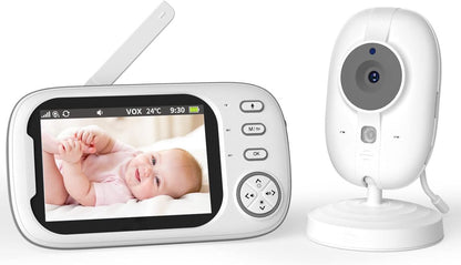 Best Video Baby Monitor – 3.5” LCD, 2 Cameras, Night Vision & Two-Way Audio
