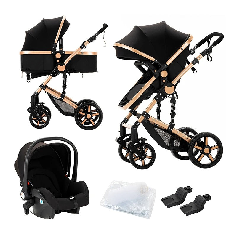 Multifunctional Baby Stroller 3-in-1 | Car Seat & Carrycot Combo