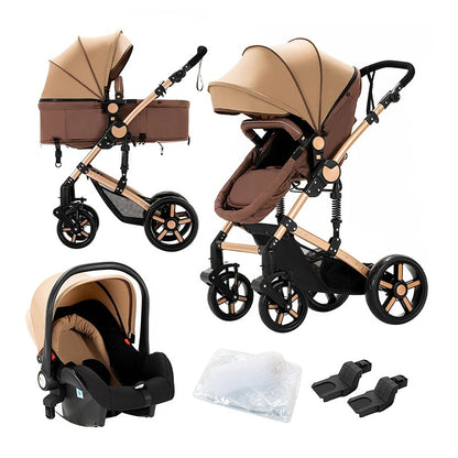 Multifunctional Baby Stroller 3-in-1 | Car Seat & Carrycot Combo