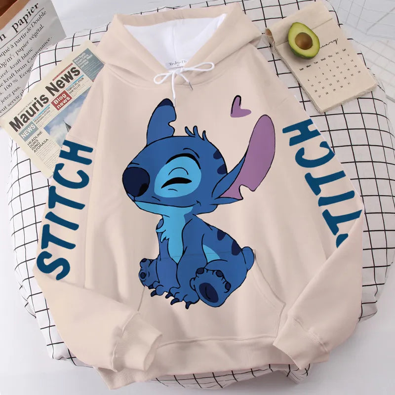 Sweat-shirt à capuche Stitch unisexe