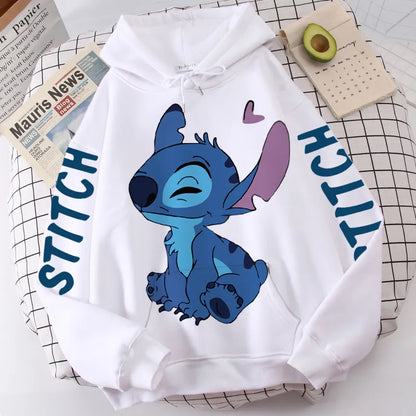 Sweat-shirt à capuche Stitch unisexe