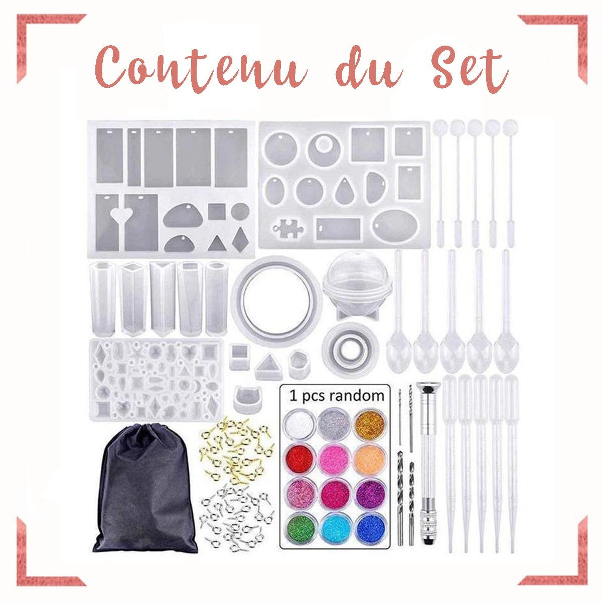 Set de Fabrication de Bijoux DIY 82pcs